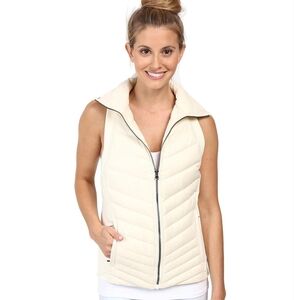 Cream Quilted Vest
